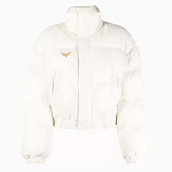 Cream Leather Puffer Jacket (5)