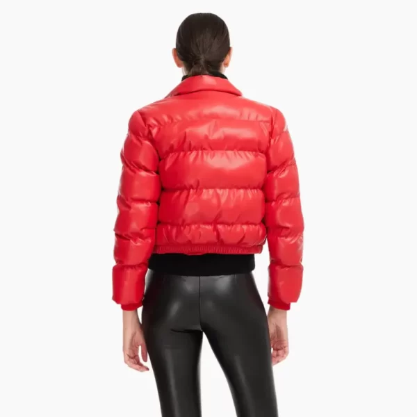Vegan Leather Puffer Jacket (1)