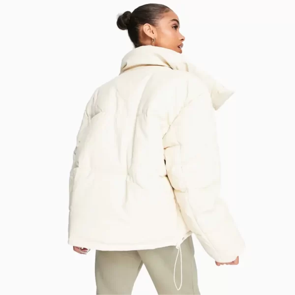 White Leather Puffer Jackets (2)