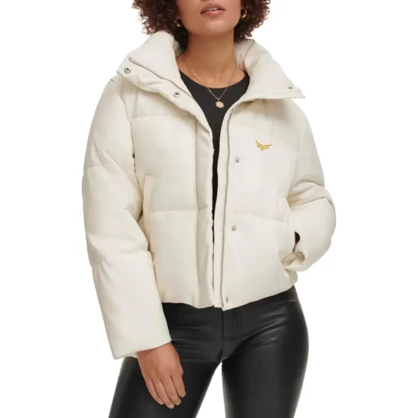 White Leather Puffer Jackets (3)