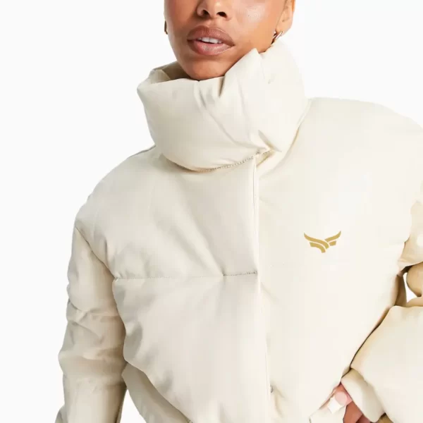White Leather Puffer Jackets (3)