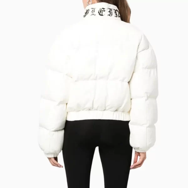 White Leather Puffer Jackets (5)