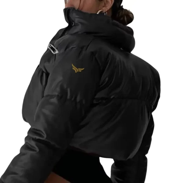 Women's Leather Puffer Jacket (1)