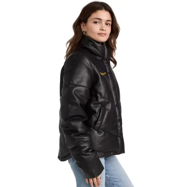 Womens Leather Puffer Jackets (1)