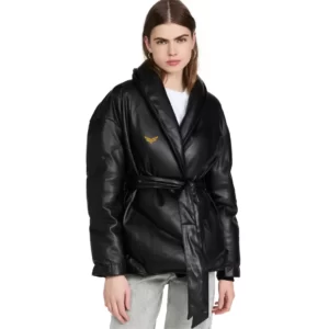 Women's Leather Puffer Jackets (2)