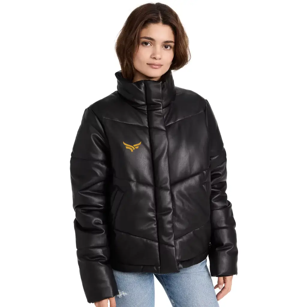 Womens Leather Puffer Jackets (3)
