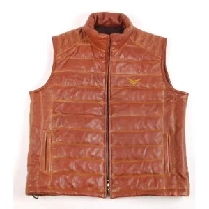 Leather puffer vest jacket (2)