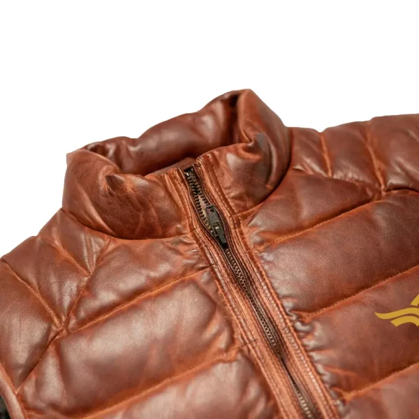 Men;s Leather puffer Vest (4)