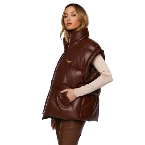 faux leather puffer vest (2)