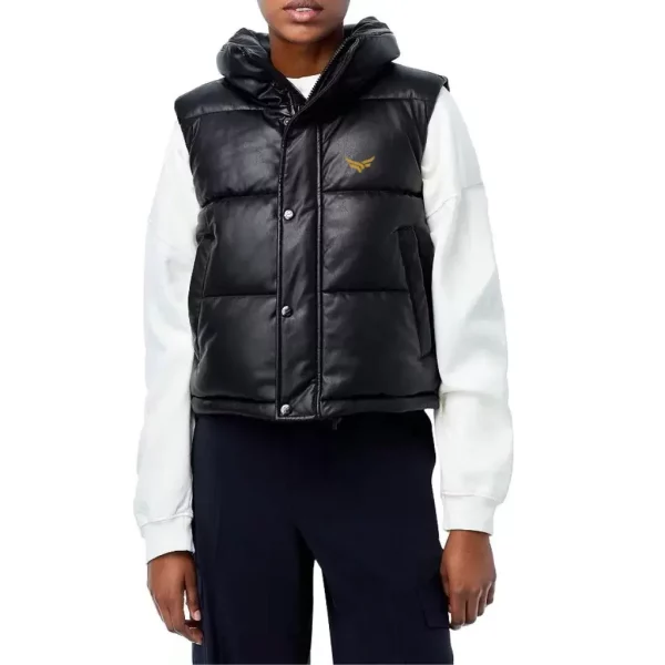 faux leather puffer vest (4)
